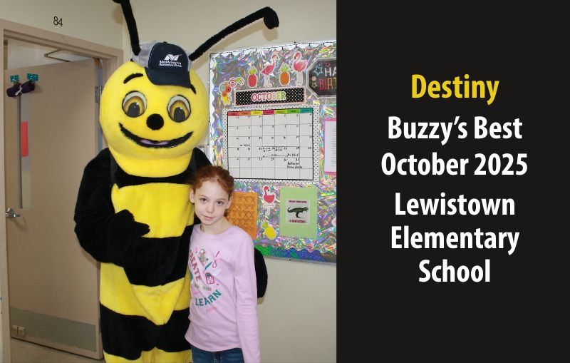 Destiny: Buzzy's Best October 2025. Lewistown Elementary School.