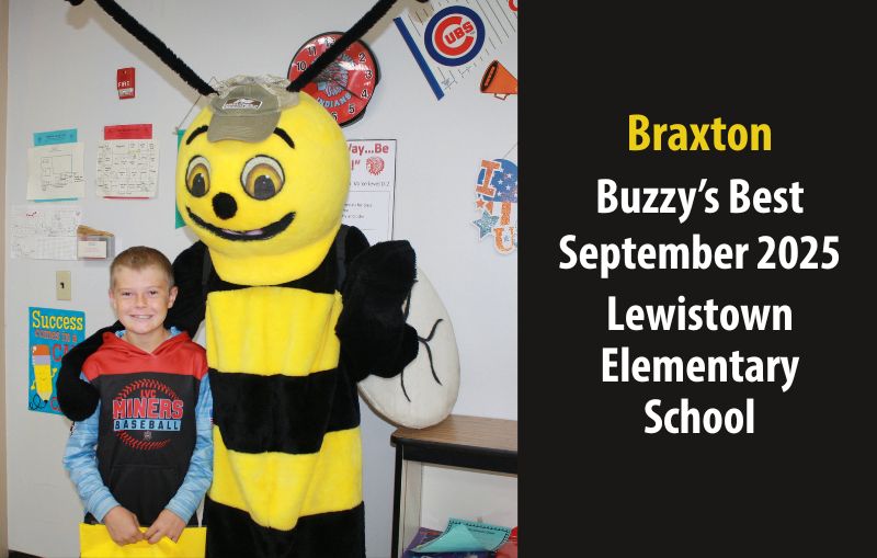 Braxton: Buzzy's Best September 2025. Lewistown Elementary School.