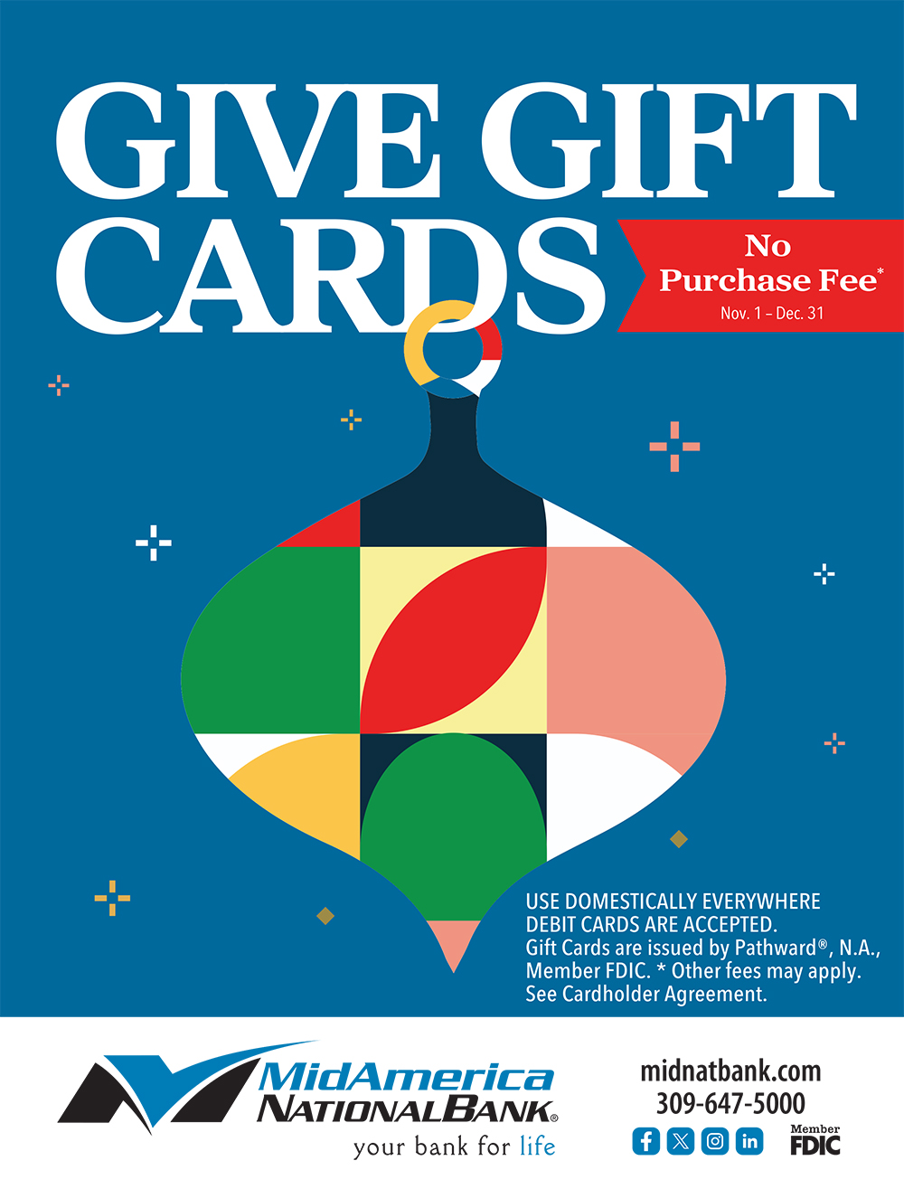 Give Gift Cards - No Purchase Fee