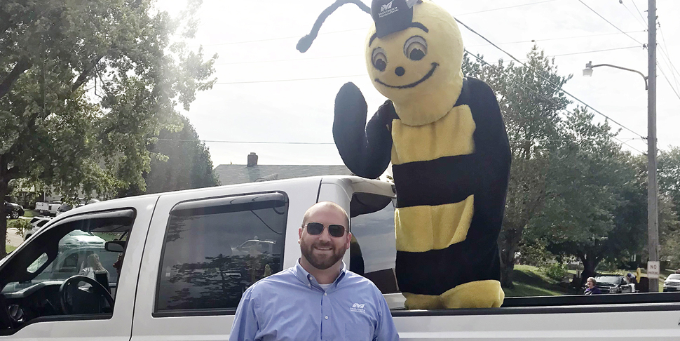 Buzzy at Canton Homecoming Parade